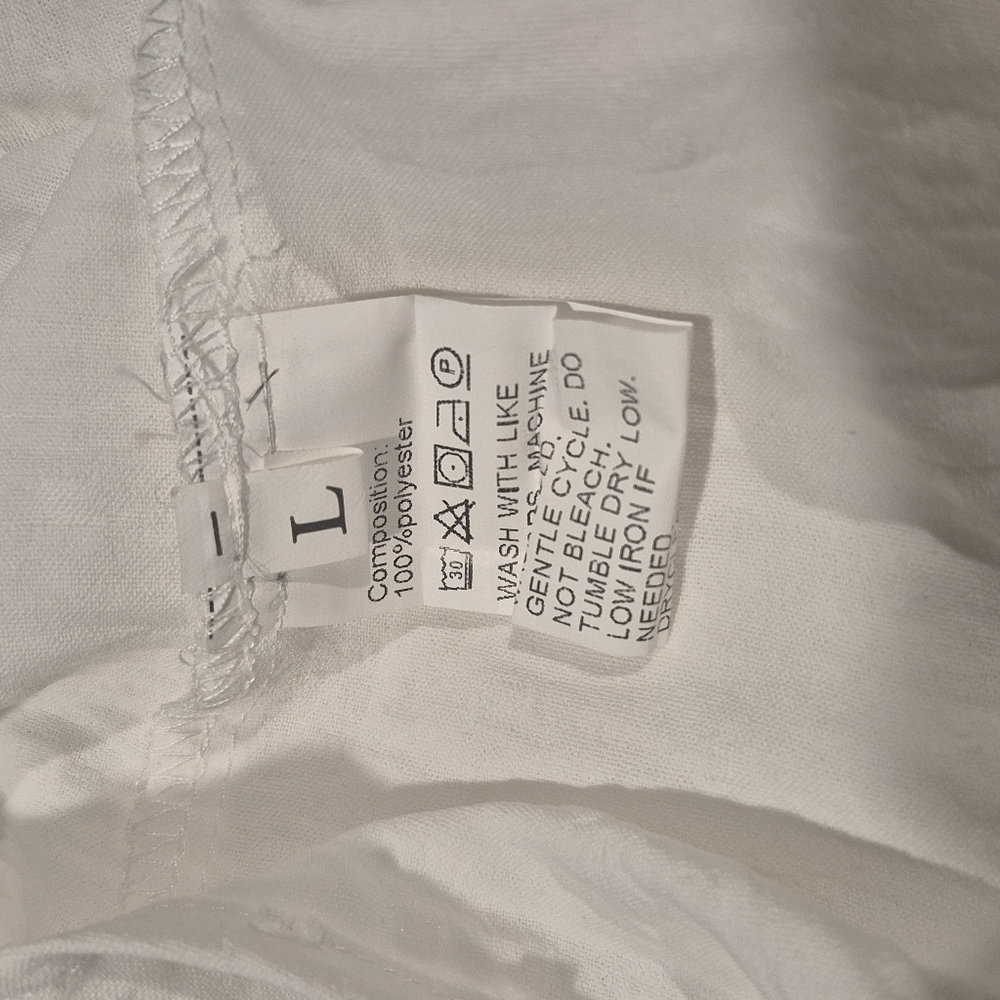 White Ruffle Sleeve Top - Picture 4 of 4